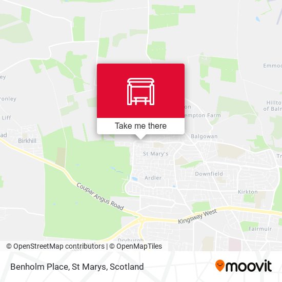 Benholm Place, St Marys map