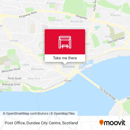 Post Office, Dundee City Centre map