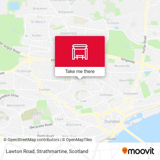 Lawton Road, Strathmartine map