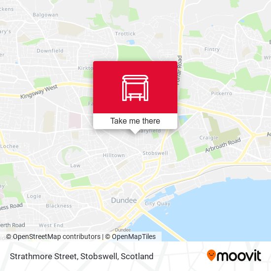 Strathmore Street, Stobswell map