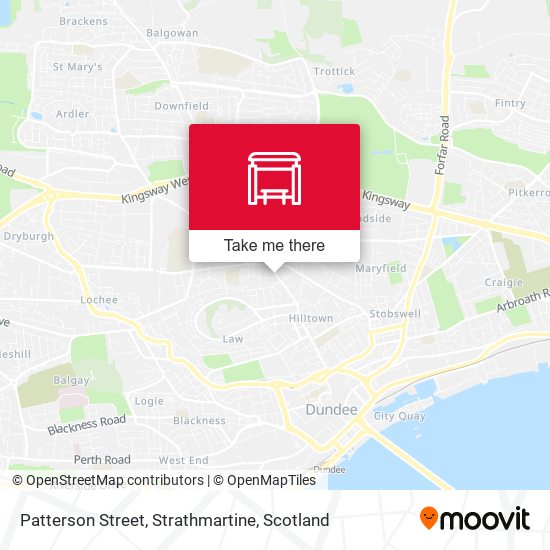 Patterson Street, Strathmartine map