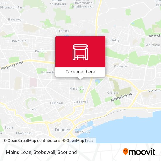 Mains Loan, Stobswell map