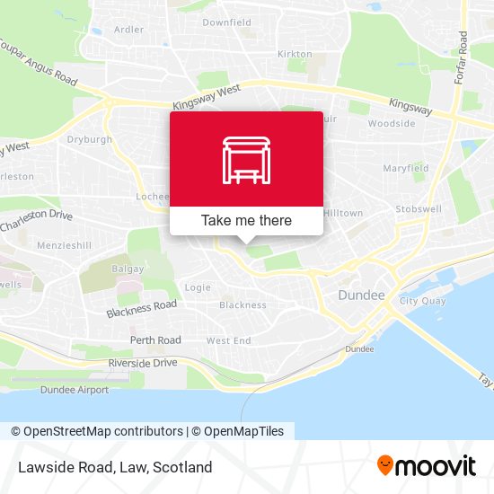 Lawside Road, Law map