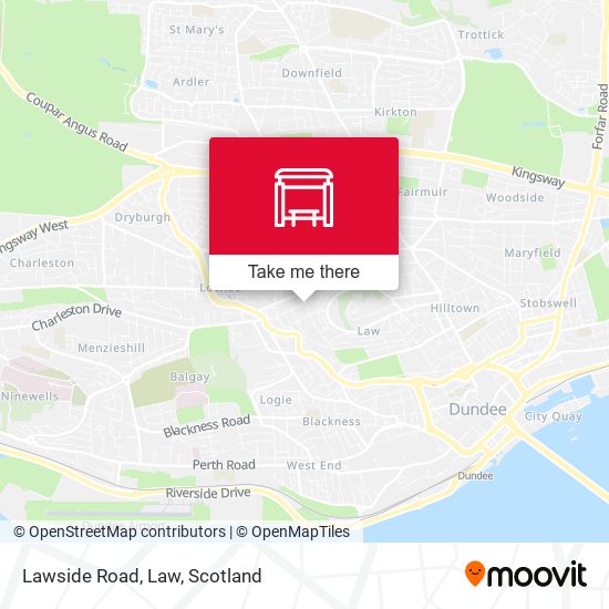 Lawside Road, Law map