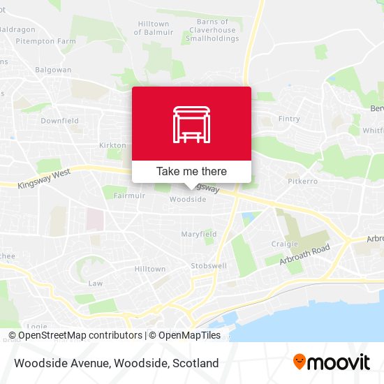 Woodside Avenue, Woodside map