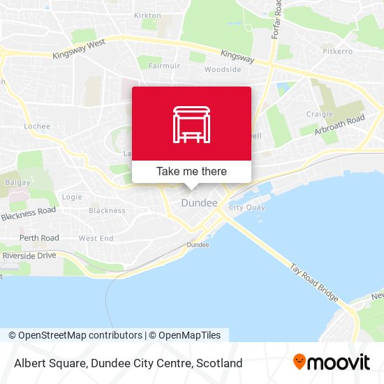 Albert Square, Dundee City Centre map