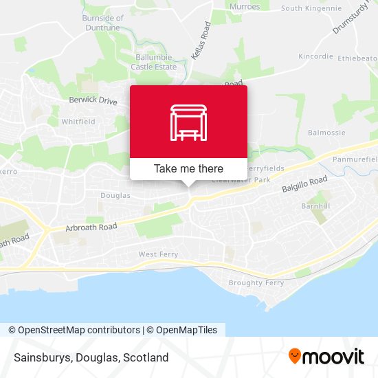 Sainsburys, Douglas map