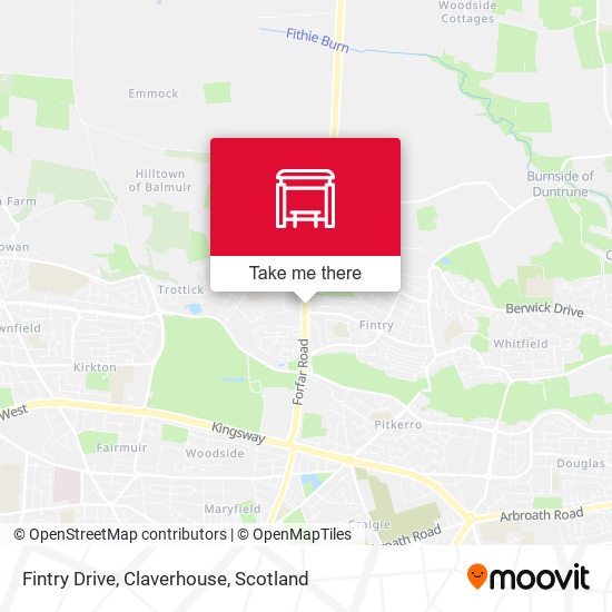 Fintry Drive, Claverhouse map