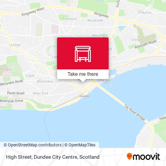 High Street, Dundee City Centre map