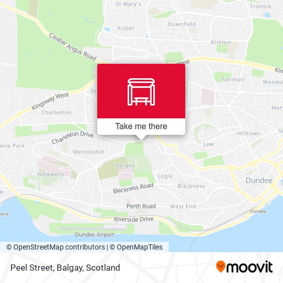 Peel Street, Balgay map