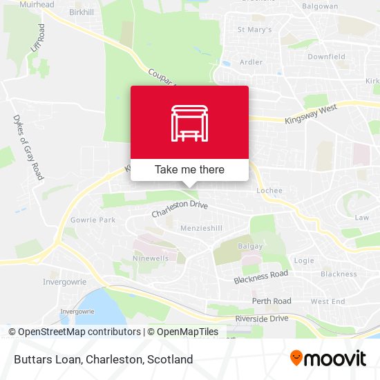 Buttars Loan, Charleston map