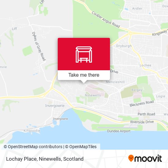Lochay Place, Ninewells map