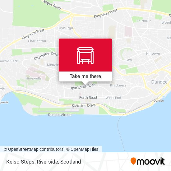 Kelso Steps, Riverside map