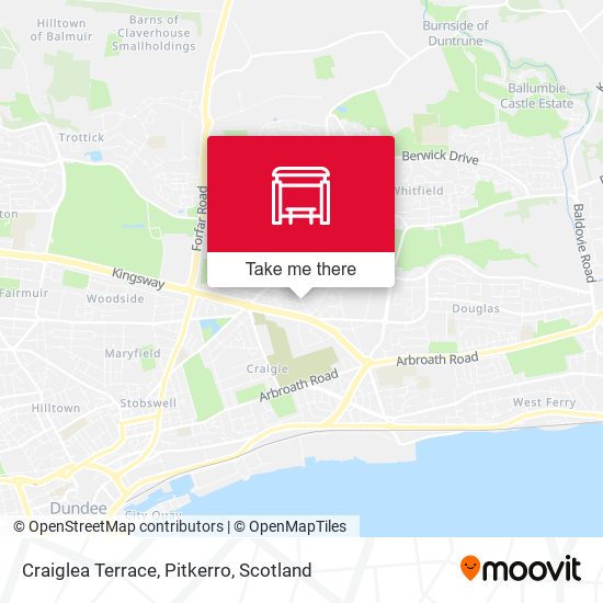 Craiglea Terrace, Pitkerro map