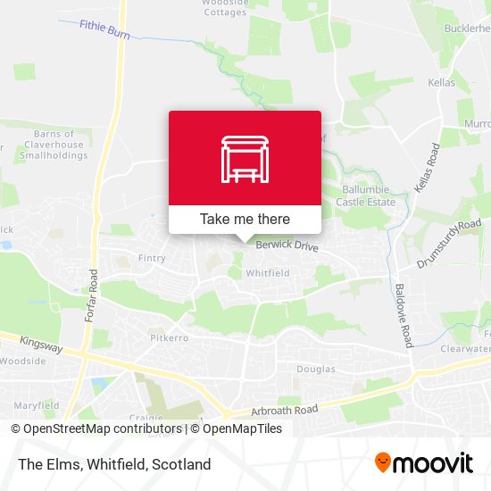The Elms, Whitfield map