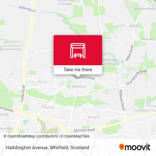 Haddington Avenue, Whitfield map