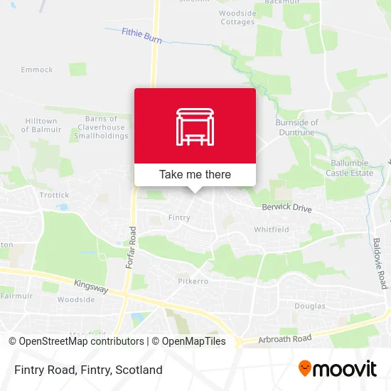 Fintry Road, Fintry map