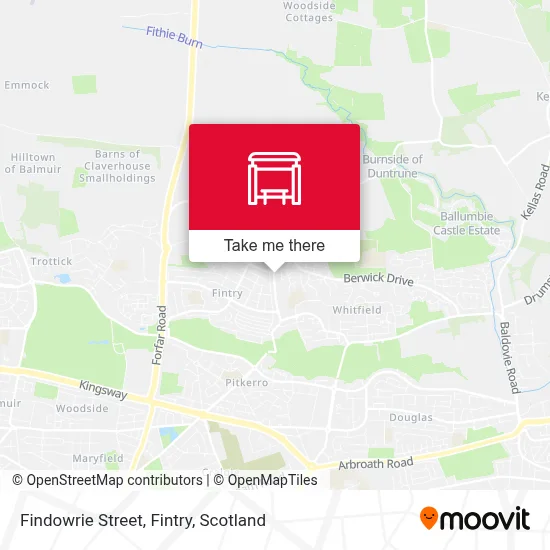Findowrie Street, Fintry map