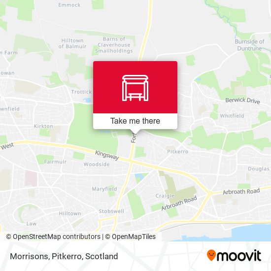 Morrisons, Pitkerro map