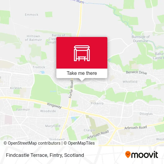 Findcastle Terrace, Fintry map