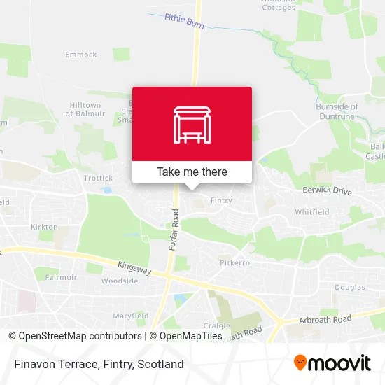 Finavon Terrace, Fintry map