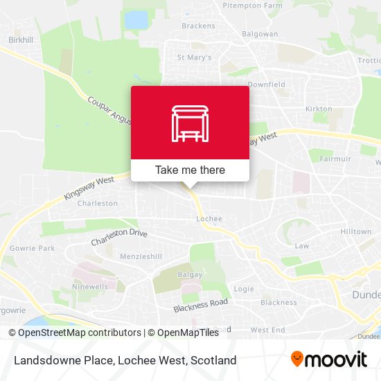 Landsdowne Place, Lochee West map