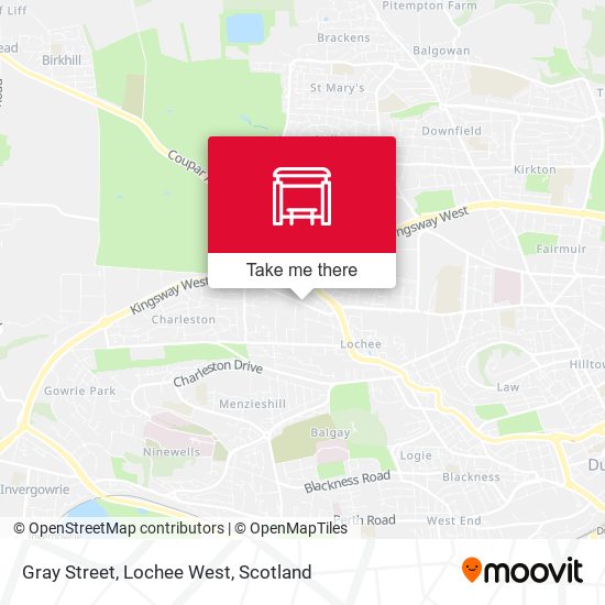 Gray Street, Lochee West map