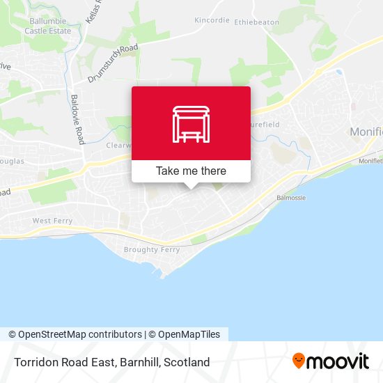 Torridon Road East, Barnhill map