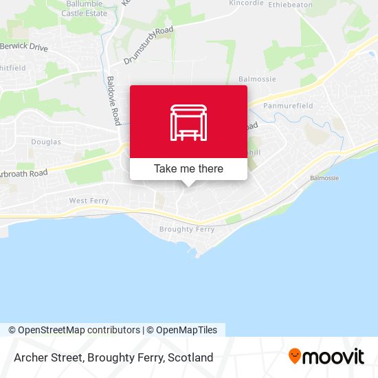 Archer Street, Broughty Ferry map