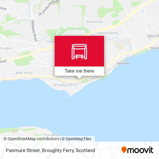 Panmure Street, Broughty Ferry map
