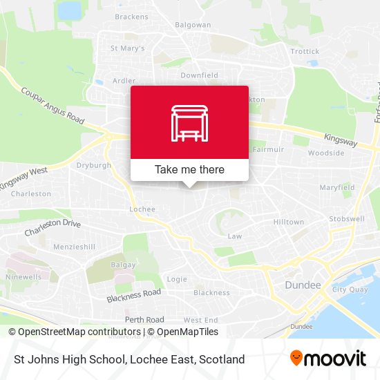St Johns High School, Lochee East map