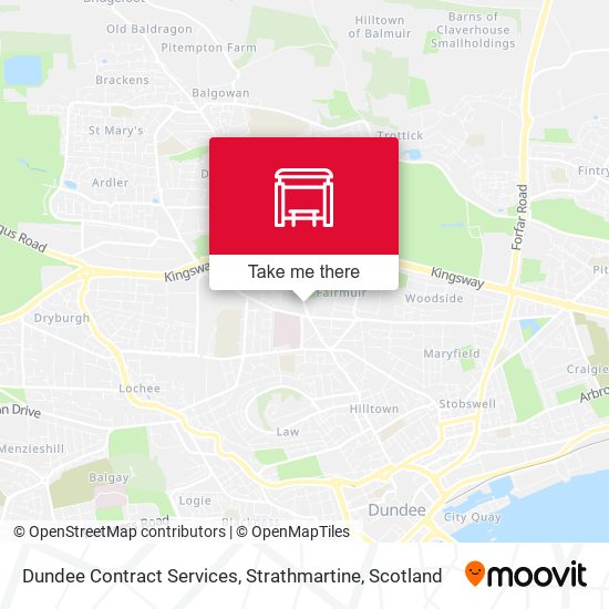 Dundee Contract Services, Strathmartine map