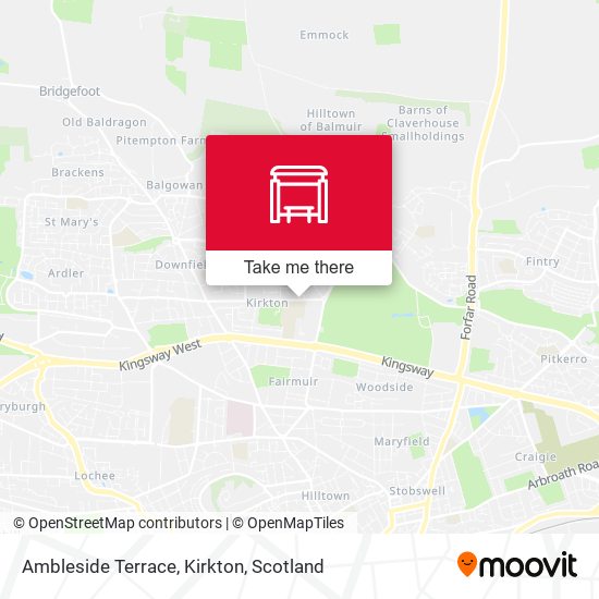 Ambleside Terrace, Kirkton map