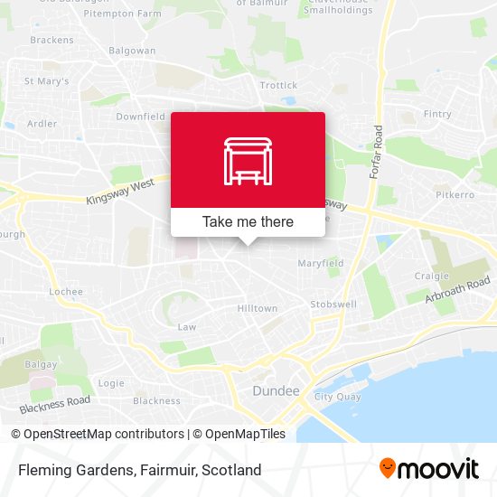 Fleming Gardens, Fairmuir map