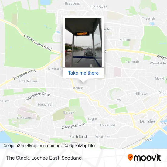 The Stack, Lochee East map