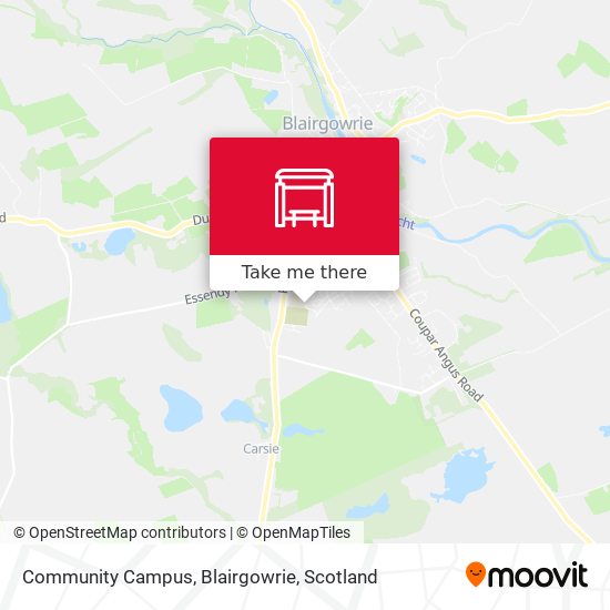 Community Campus, Blairgowrie map