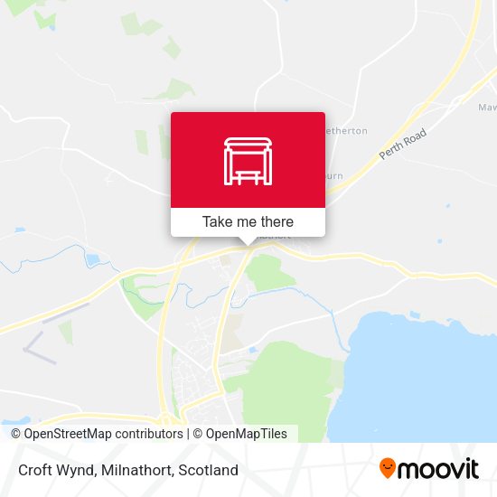 Croft Wynd, Milnathort map