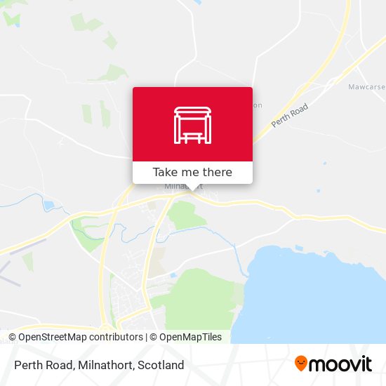 Perth Road, Milnathort map