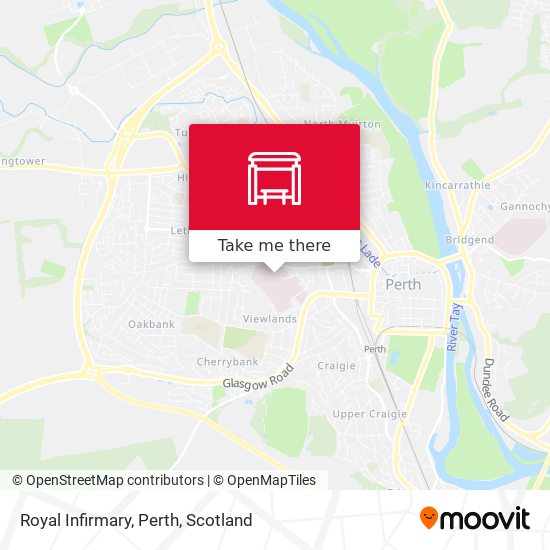 Royal Infirmary, Perth map