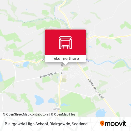 Blairgowrie High School, Blairgowrie map