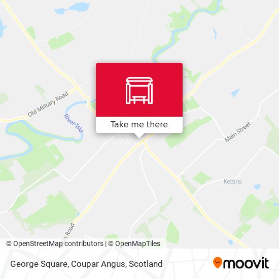George Square, Coupar Angus map