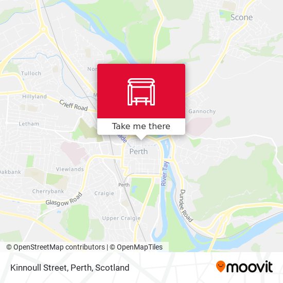 Kinnoull Street, Perth map