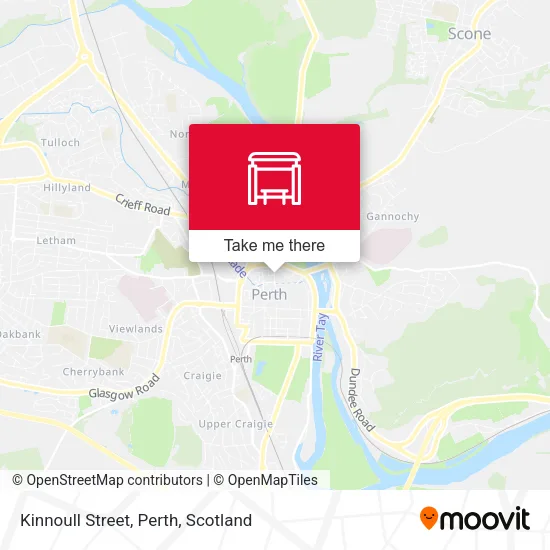 Kinnoull Street, Perth map