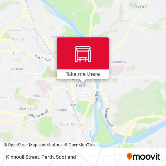 Kinnoull Street, Perth map