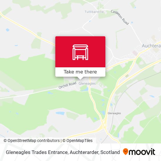 Gleneagles Trades Entrance, Auchterarder map