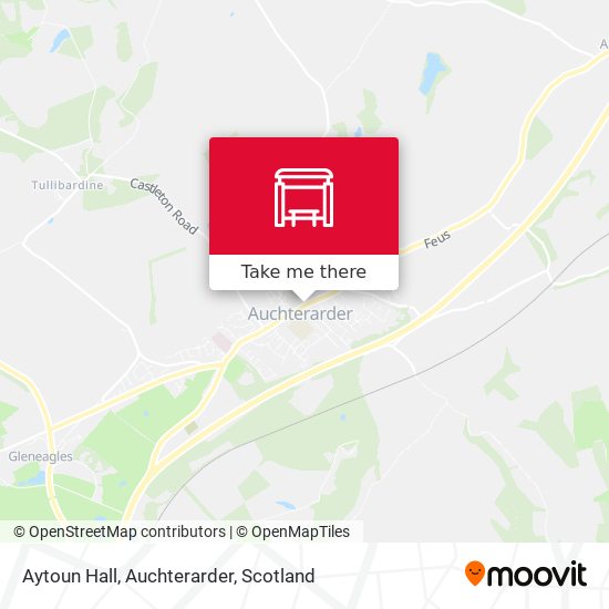 Aytoun Hall, Auchterarder map