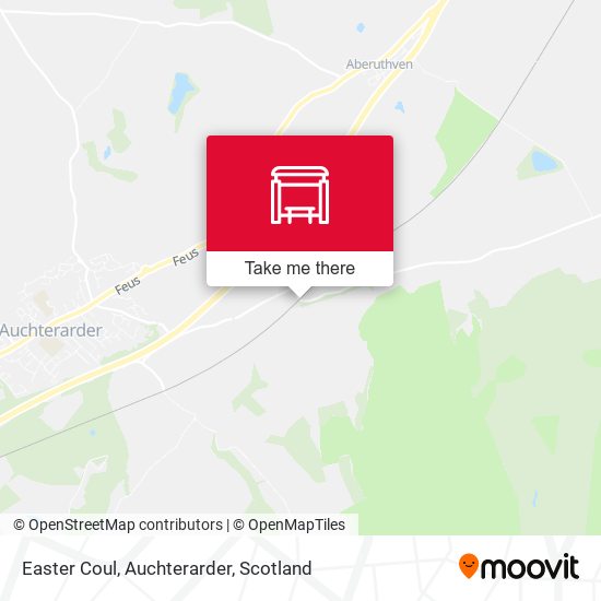 Easter Coul, Auchterarder map