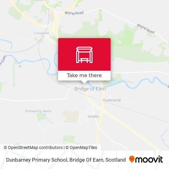 Dunbarney Primary School, Bridge Of Earn map