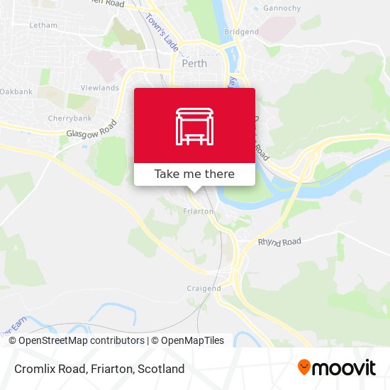 Cromlix Road, Friarton map