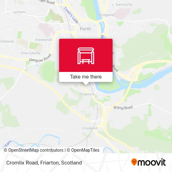 Cromlix Road, Friarton map